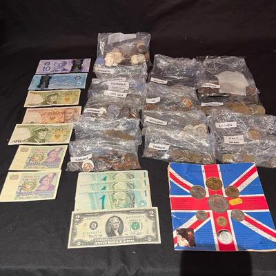 Foreign Coins & Currency (LR-MG)