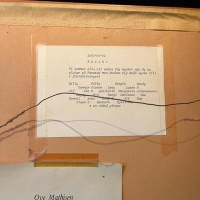 Pencil Signed Art by Harald Wiberg and Ove Mathisen (LR-MG)