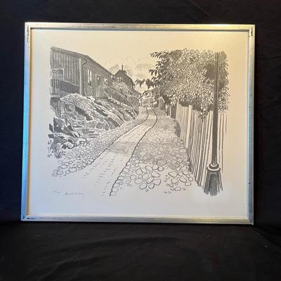 Pencil Signed Art by Harald Wiberg and Ove Mathisen (LR-MG)