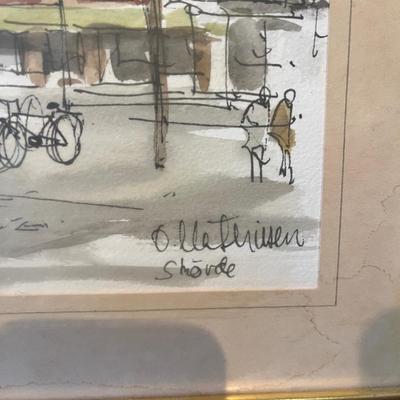 Pencil Signed Art by Harald Wiberg and Ove Mathisen (LR-MG)