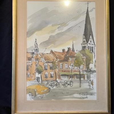 Pencil Signed Art by Harald Wiberg and Ove Mathisen (LR-MG)