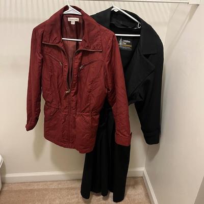 London Fog Ladies Trench Coat (Sz14) & Coldwater Creek Jacket (Sz8) (HC-MG)