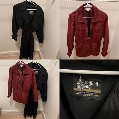London Fog Ladies Trench Coat (Sz14) & Coldwater Creek Jacket (Sz8) (HC-MG)