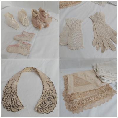 Beaded Collar, Lace Gloves, Children's Booties and More (PC-BBL)