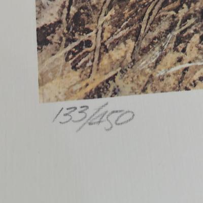 Two Eldridge Hardie Signed and Numbered Prints: November Covey–Bobwhite Quail (PC-BBL)