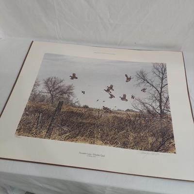 Two Eldridge Hardie Signed and Numbered Prints: November Covey–Bobwhite Quail (PC-BBL)