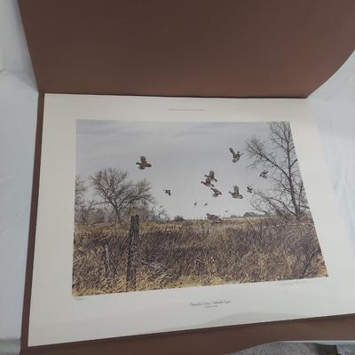 Two Eldridge Hardie Signed and Numbered Prints: November Covey–Bobwhite Quail (PC-BBL)