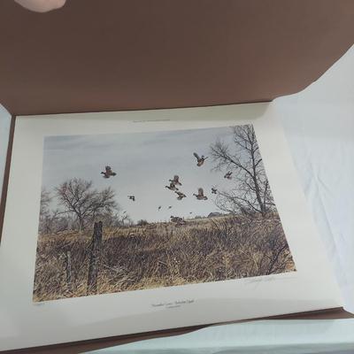 Two Eldridge Hardie Signed and Numbered Prints: November Covey–Bobwhite Quail (PC-BBL)