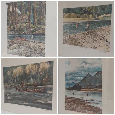 Six Signed and Numbered Prints by Hewitt C. Wells (PC-BBL)