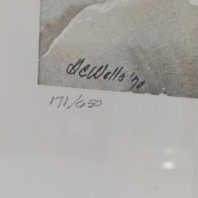 Six Signed and Numbered Prints by Hewitt C. Wells (PC-BBL)