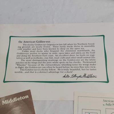 Two Pieces of Signed Bird Art (PC-BBL)