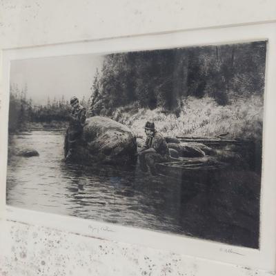 Signed and Numbered Gordon Allen Etching (PC-BBL)