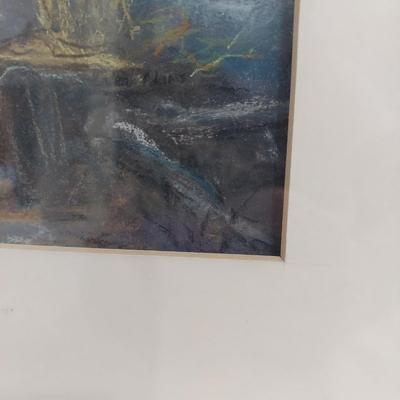 Framed Landscape Pastel (PC-BBL)