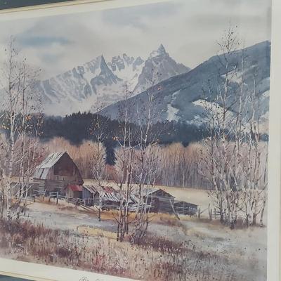 Signed/Numbered Print “Bitterroot Valley” by Don Remco Bennett (PC-BBL)