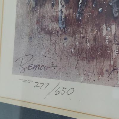 Signed/Numbered Print “Bitterroot Valley” by Don Remco Bennett (PC-BBL)
