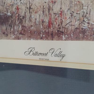 Signed/Numbered Print “Bitterroot Valley” by Don Remco Bennett (PC-BBL)