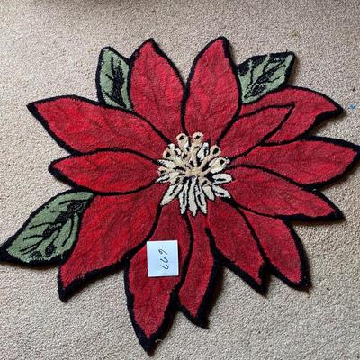 Poinsettia Rug