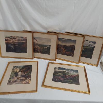 E & E Fisher - Six Framed Prints of WNC (PC-BBL)