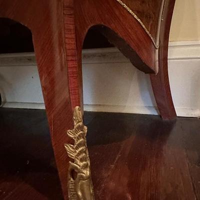 Louis XV Style Marble Top Five Drawer Chest