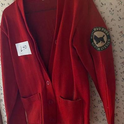 Vintage Highland Park Scotties Sweater