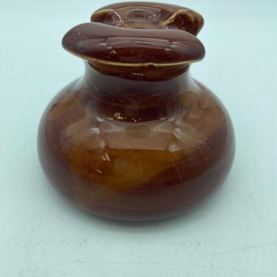 Brown LAPP 1929 porcelain insulator