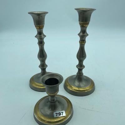Trio of candlesticks