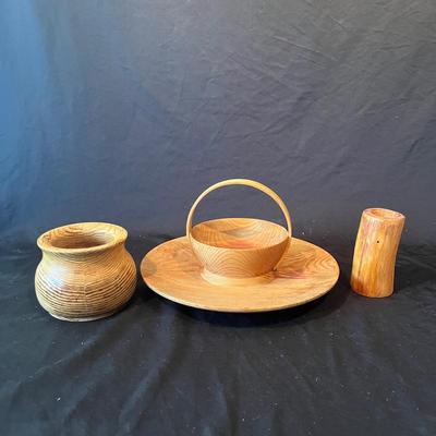 Wooden bowl & Toothpick Holder (K-MG)