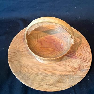 Wooden bowl & Toothpick Holder (K-MG)