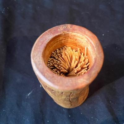 Wooden bowl & Toothpick Holder (K-MG)