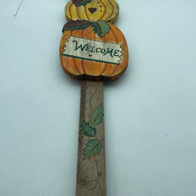 Pumpkin decorative stake