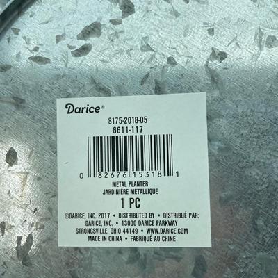 Set of 3 galvanized pails