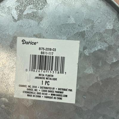 Set of 3 galvanized pails