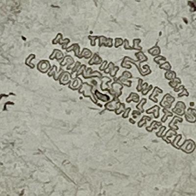 The Cunard Steamship Co Salt & Pepper Set - Triple Deposit Mapping & Webb's Princes Plate London & Oneffield