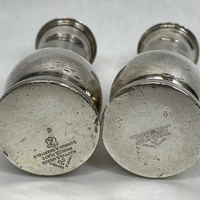 The Cunard Steamship Co Salt & Pepper Set - Triple Deposit Mapping & Webb's Princes Plate London & Oneffield
