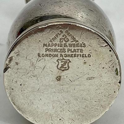 The Cunard Steamship Co Salt & Pepper Set - Triple Deposit Mapping & Webb's Princes Plate London & Oneffield