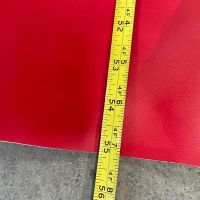 Red leather piece