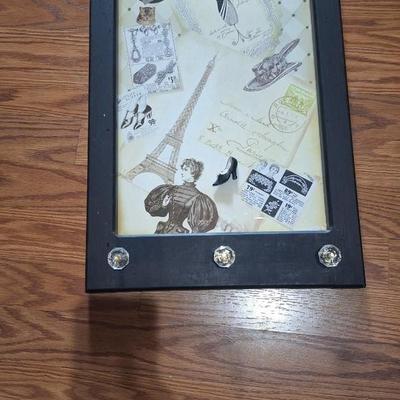 Frame metal sign with vintage theme for magnet board