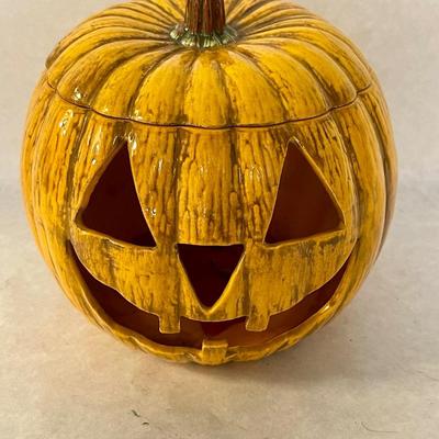 Vintage Porcelain Pumpkin