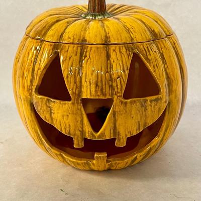 Vintage Porcelain Pumpkin