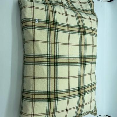 Bed size pillow in pillowcase