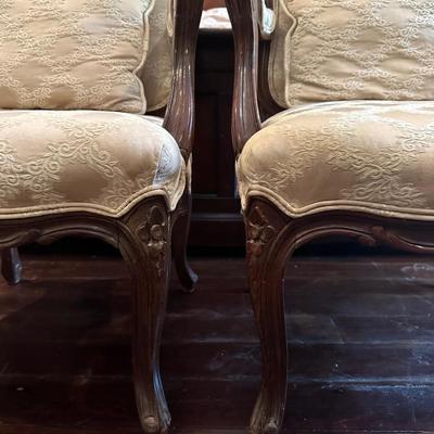 Two Traditional Style Formal Chairs (2)
