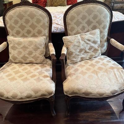 Two Traditional Style Formal Chairs (2)