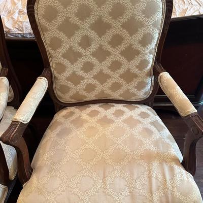 Two Traditional Style Formal Chairs (2)