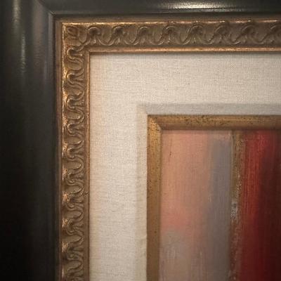 Original Oil Painting of Woman in Mirror