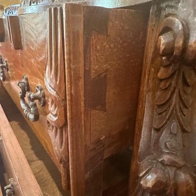 Louis XV Style Marble Top Chest of (3) Drawers