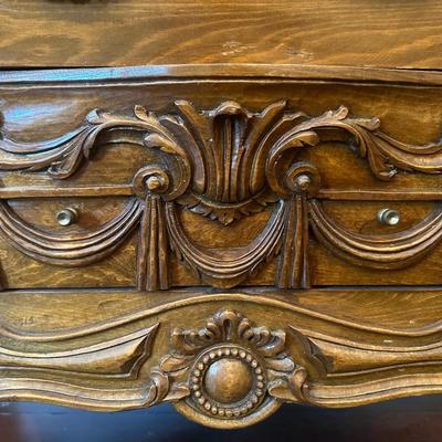 Louis XV Style Marble Top Chest of (3) Drawers