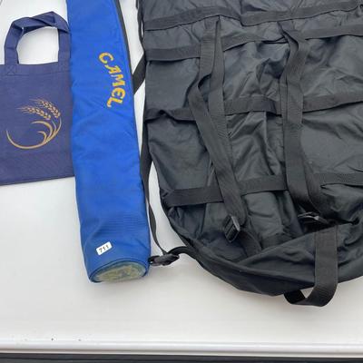 Trio of empty bags