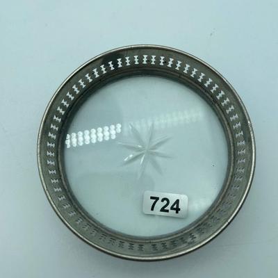 Coasters and glass bowls
