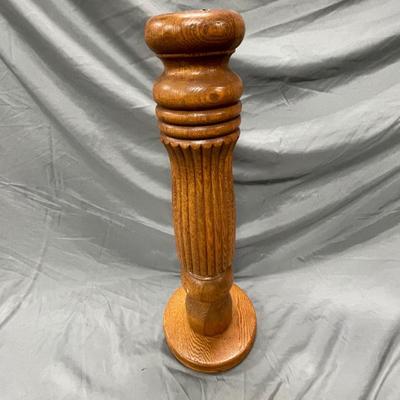 Wooden pedestal