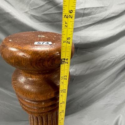 Wooden pedestal